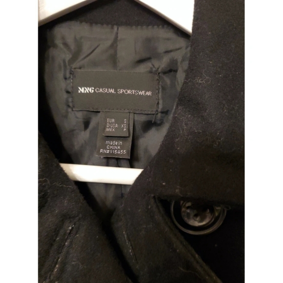 Mango black wool coat - Picture 4 of 4